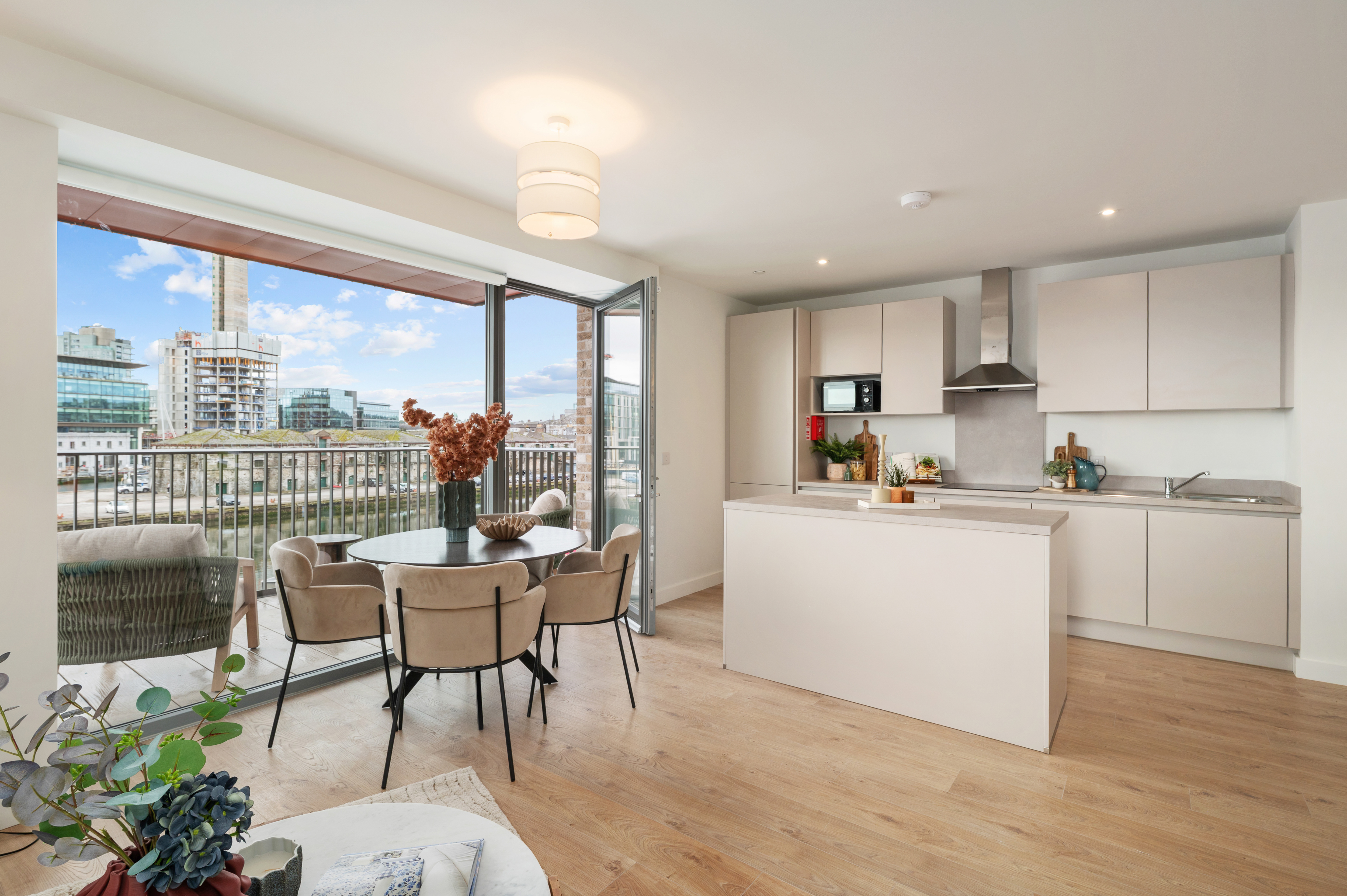Horgan's Quay. Apartment Living Space